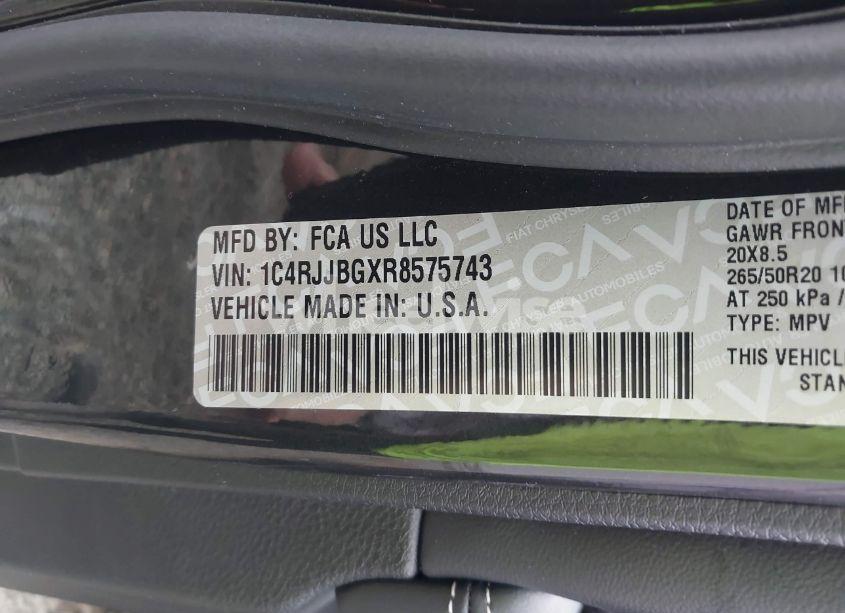 Photo 9 of 2024 Jeep Grand CHEROKEE L LIMITED 4X2 (VIN 1C4RJJBGXR8575743)