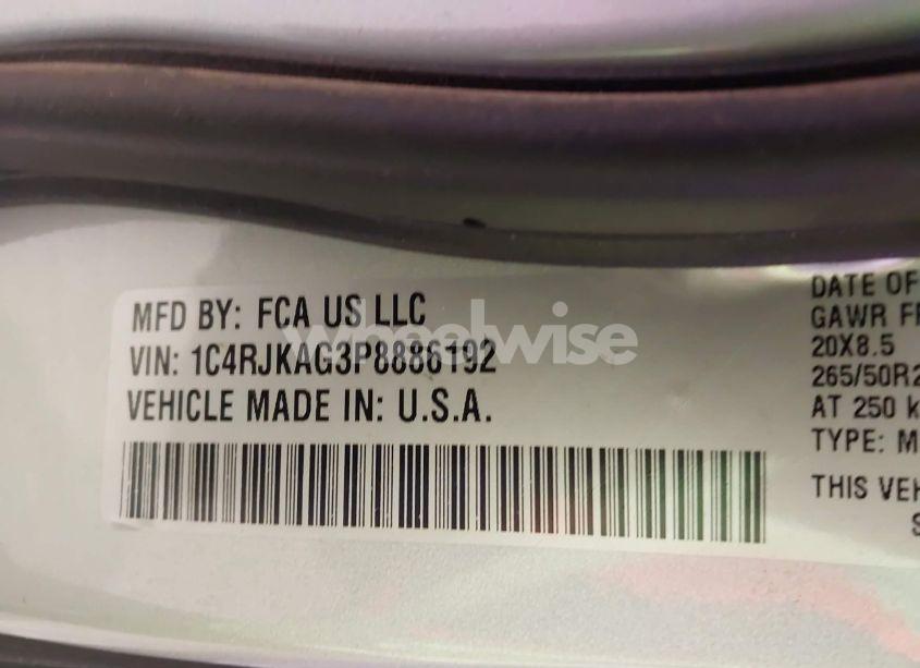 Photo 9 of 2023 Jeep Grand CHEROKEE L ALTITUDE 4X4 (VIN 1C4RJKAG3P8886192)