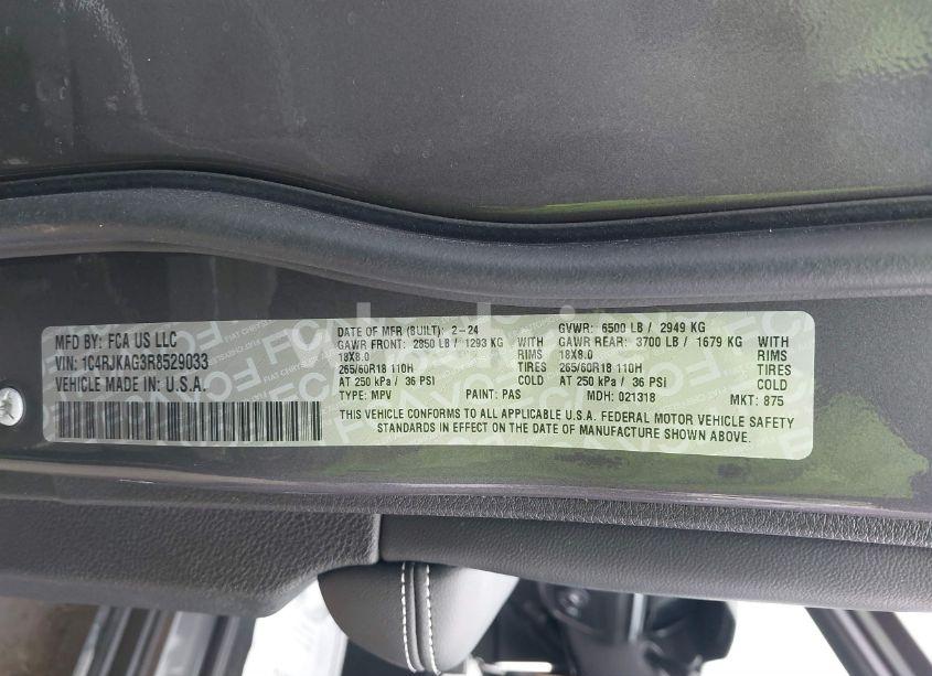 Photo 9 of 2024 Jeep Grand CHEROKEE L ALTITUDE 4X4 (VIN 1C4RJKAG3R8529033)