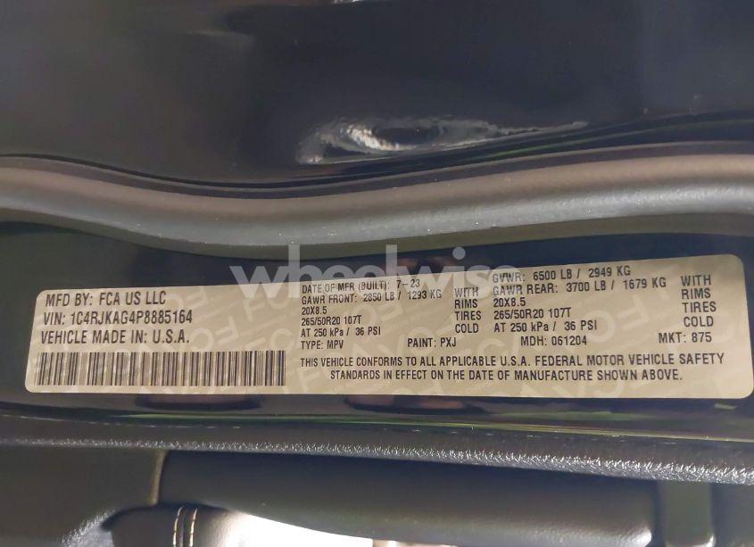 Photo 9 of 2023 Jeep Grand CHEROKEE L ALTITUDE 4X4 (VIN 1C4RJKAG4P8885164)