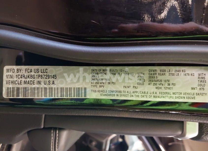 Photo 9 of 2023 Jeep Grand CHEROKEE L LIMITED 4X4 (VIN 1C4RJKBG1P8729145)