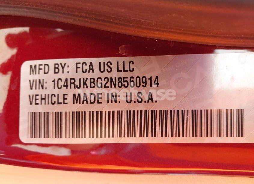 Photo 9 of 2022 Jeep Grand CHEROKEE L LIMITED 4X4 (VIN 1C4RJKBG2N8560914)