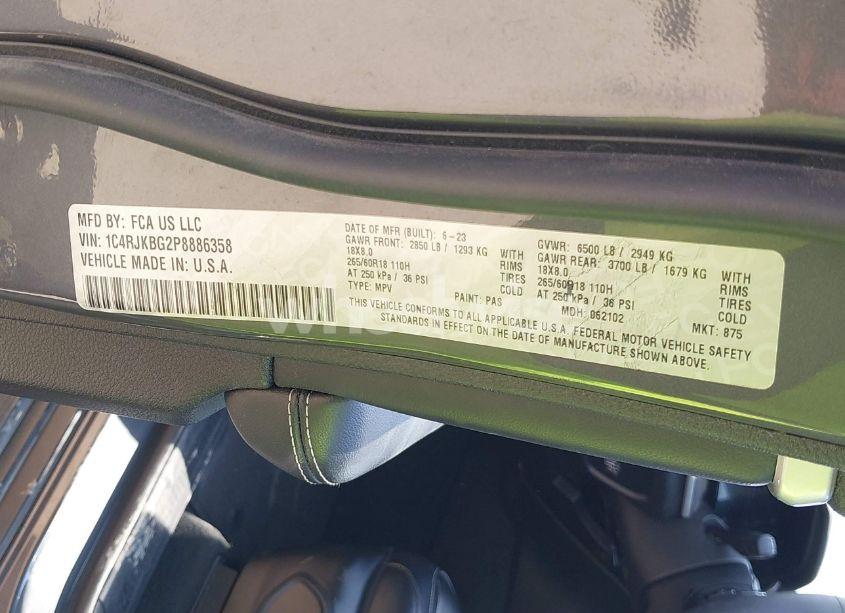 Photo 9 of 2023 Jeep Grand CHEROKEE L LIMITED 4X4 (VIN 1C4RJKBG2P8886358)