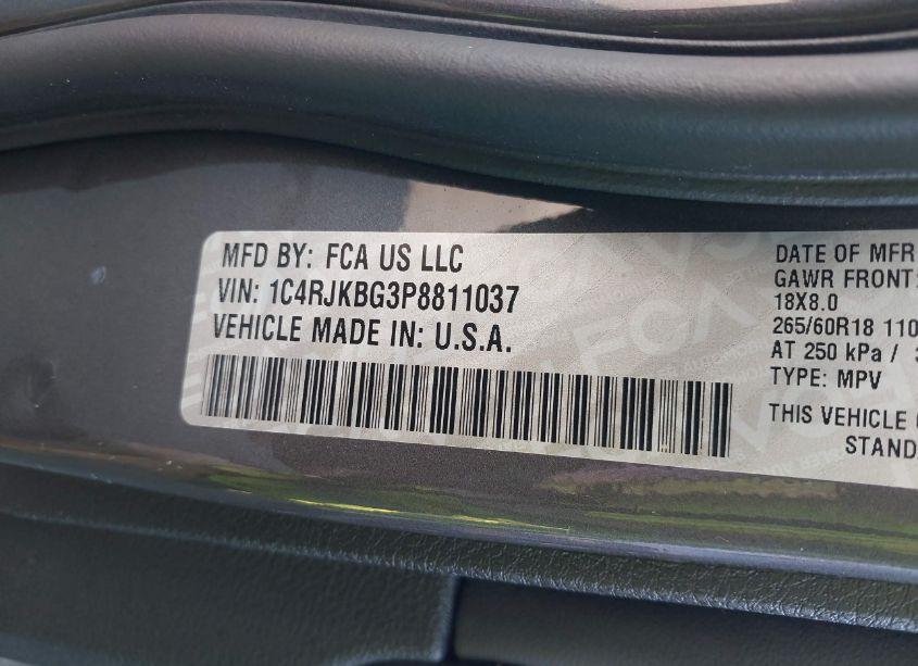 Photo 9 of 2023 Jeep Grand CHEROKEE L LIMITED 4X4 (VIN 1C4RJKBG3P8811037)