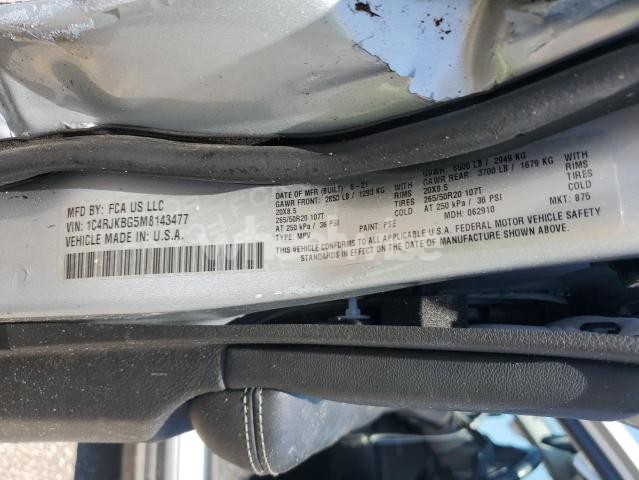 Photo 11 of 2021 JEEP GRAND CHEROKEE L LIMITED (VIN 1C4RJKBG5M8143477)