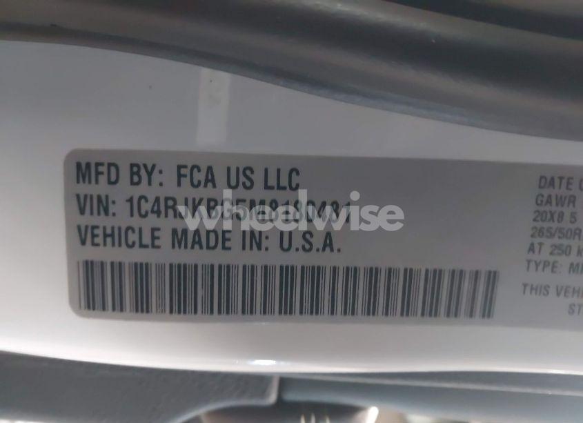 Photo 9 of 2021 Jeep Grand CHEROKEE L LIMITED 4X4 (VIN 1C4RJKBG5M8180481)