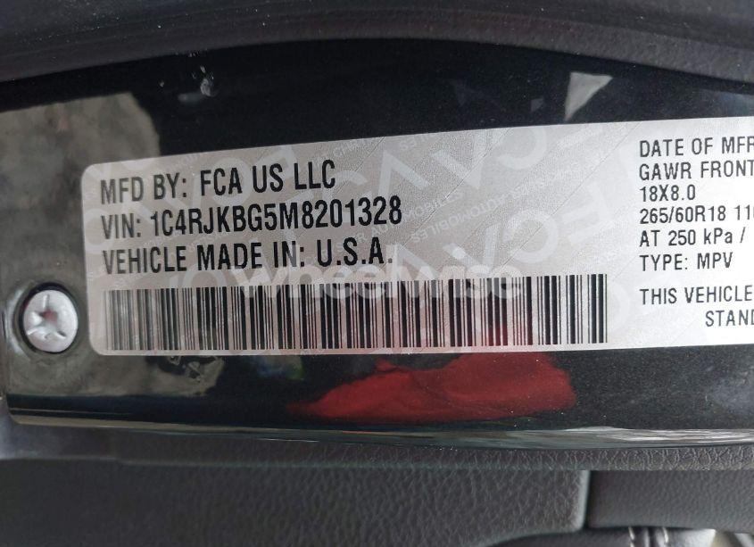 Photo 9 of 2021 Jeep Grand CHEROKEE L LIMITED 4X4 (VIN 1C4RJKBG5M8201328)