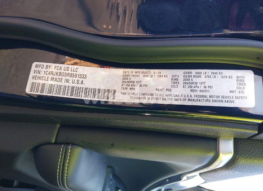 Photo 9 of 2024 Jeep Grand CHEROKEE L LIMITED 4X4 (VIN 1C4RJKBG5R8591533)