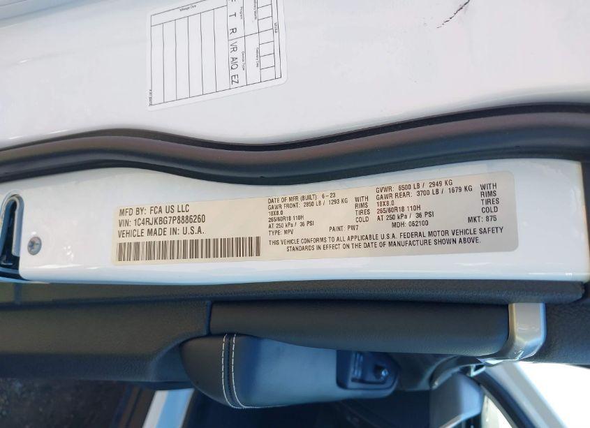 Photo 9 of 2023 Jeep Grand CHEROKEE L LIMITED 4X4 (VIN 1C4RJKBG7P8886260)