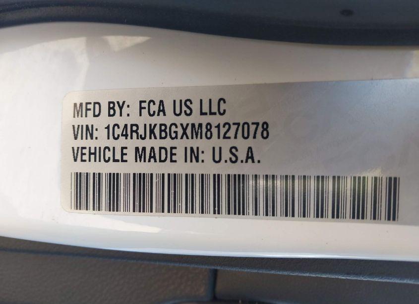 Photo 9 of 2021 Jeep Grand CHEROKEE L LIMITED 4X4 (VIN 1C4RJKBGXM8127078)