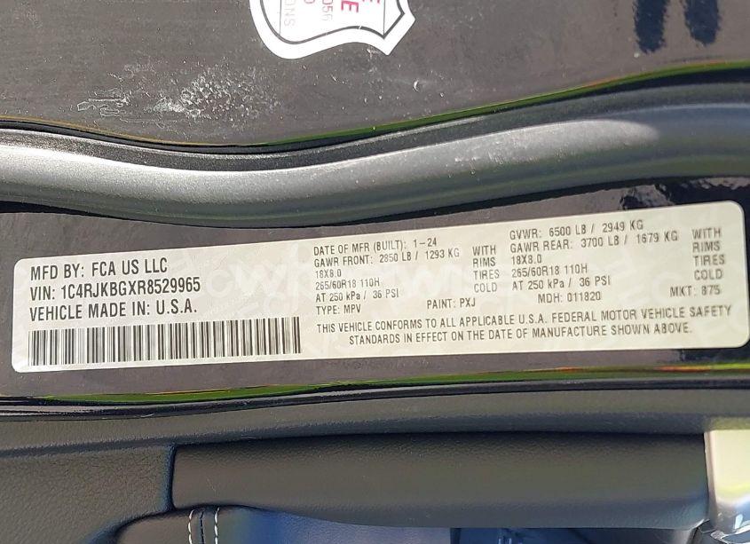 Photo 9 of 2024 Jeep Grand CHEROKEE L LIMITED 4X4 (VIN 1C4RJKBGXR8529965)