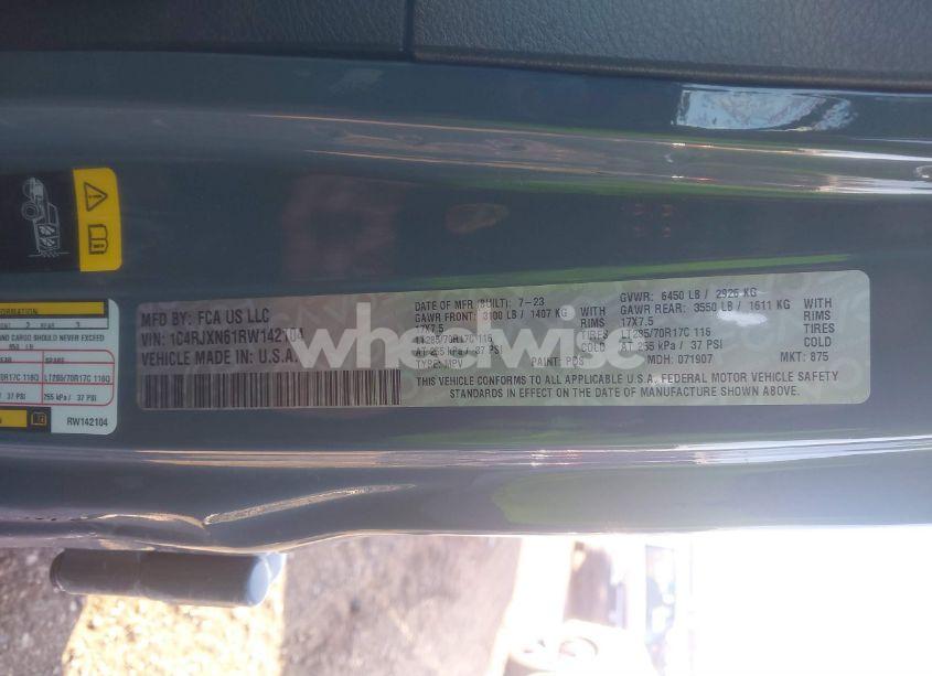 Photo 9 of 2024 Jeep Wrangler 4XE WILLYS (VIN 1C4RJXN61RW142104)