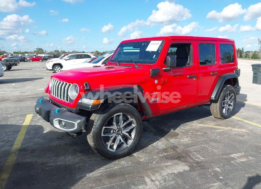 Photo 2 of 2024 Jeep Wrangler 4XE SAHARA 4XE (VIN 1C4RJXP66RW231972)