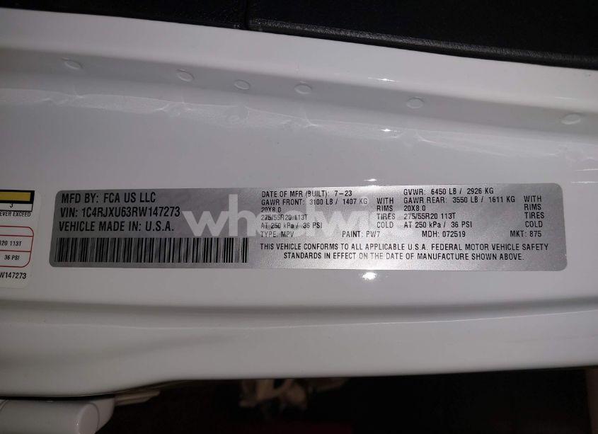 Photo 9 of 2024 Jeep Wrangler 4XE SUMMIT 4XE (VIN 1C4RJXU63RW147273)