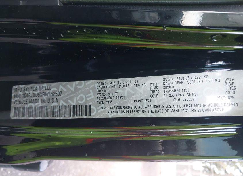 Photo 9 of 2024 Jeep Wrangler 4XE SUMMIT 4XE (VIN 1C4RJXU6XRW152597)