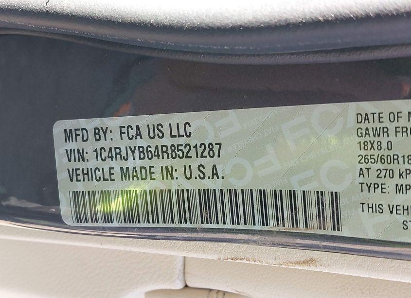 Photo 9 of 2024 Jeep Grand CHEROKEE 4XE (VIN 1C4RJYB64R8521287)