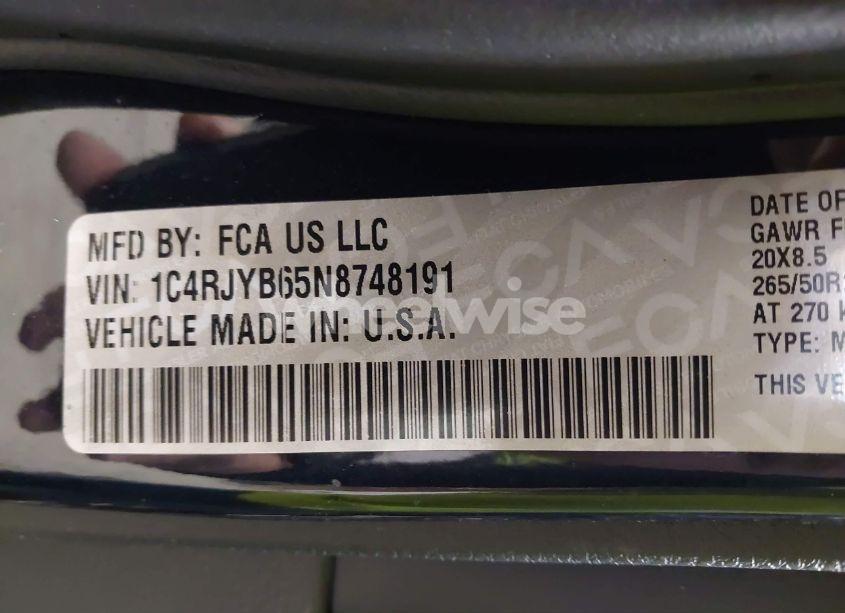 Photo 9 of 2022 Jeep Grand CHEROKEE 4XE LIMITED 4X4 (VIN 1C4RJYB65N8748191)