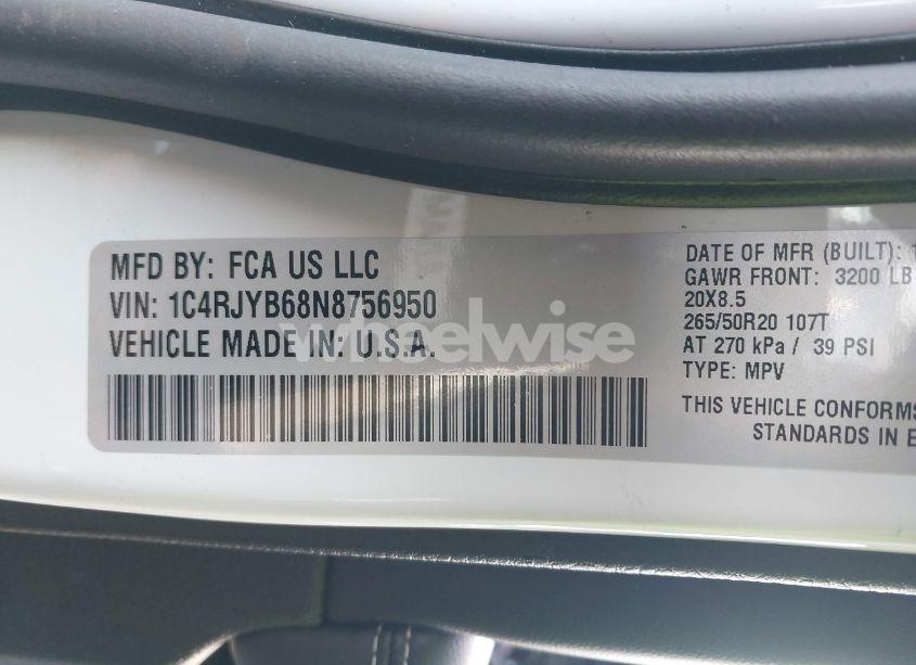 Photo 9 of 2022 Jeep Grand CHEROKEE 4XE LIMITED 4X4 (VIN 1C4RJYB68N8756950)