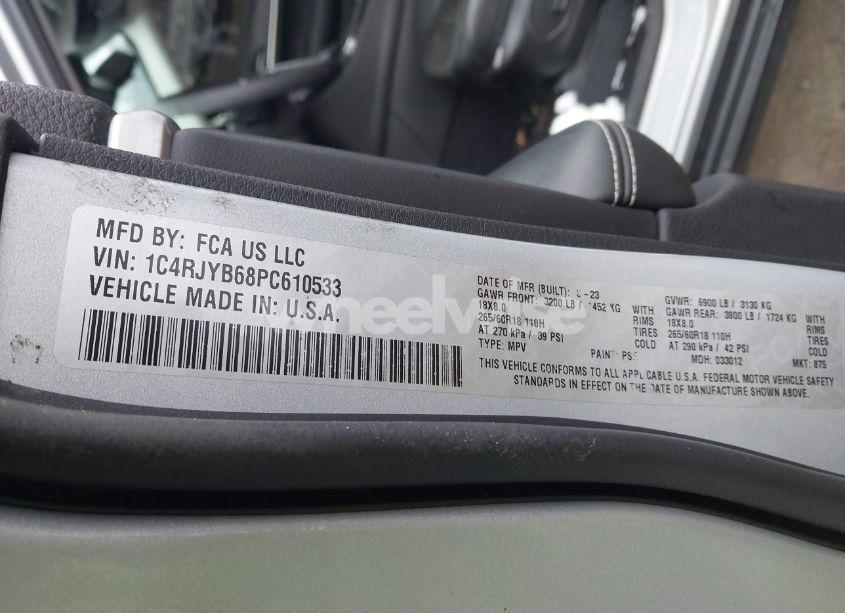 Photo 9 of 2023 Jeep Grand CHEROKEE 4XE (VIN 1C4RJYB68PC610533)