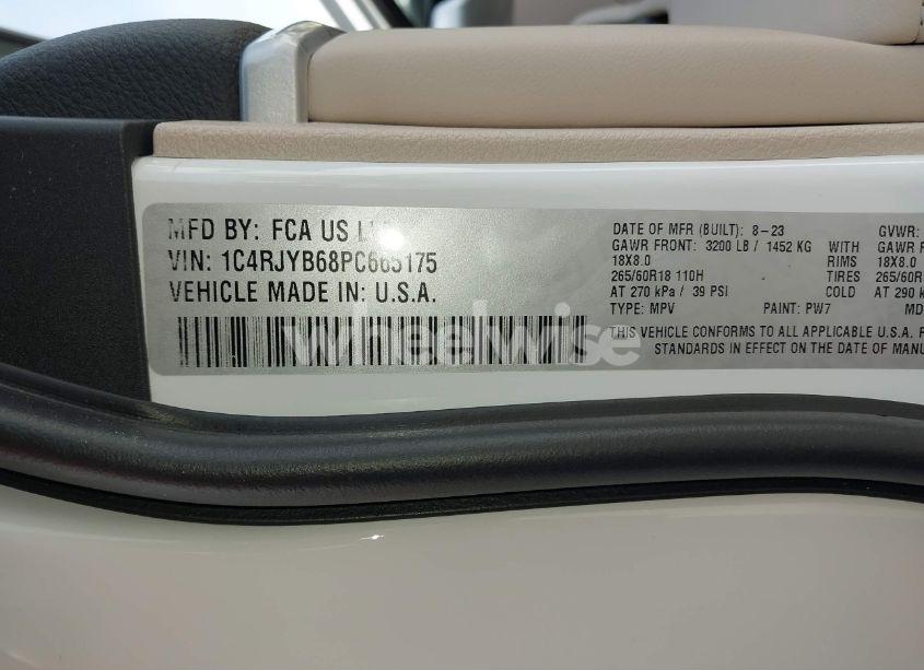 Photo 9 of 2023 Jeep Grand CHEROKEE 4XE (VIN 1C4RJYB68PC665175)