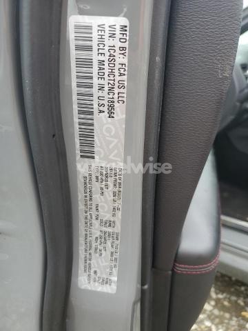 Photo 13 of 2022 DODGE DURANGO R/T (VIN 1C4SDHCT2NC189564)