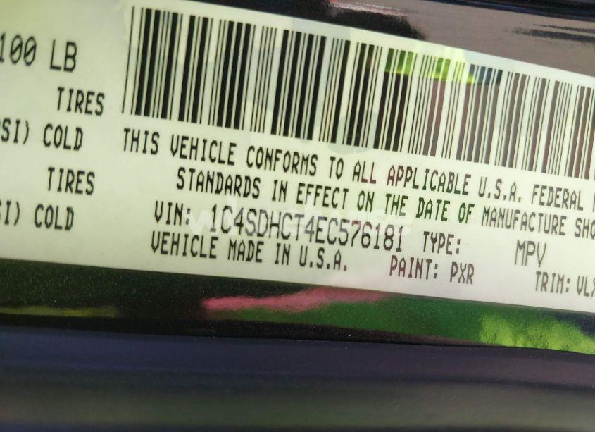 Photo 9 of 2014 Dodge Durango R/T (VIN 1C4SDHCT4EC576181)