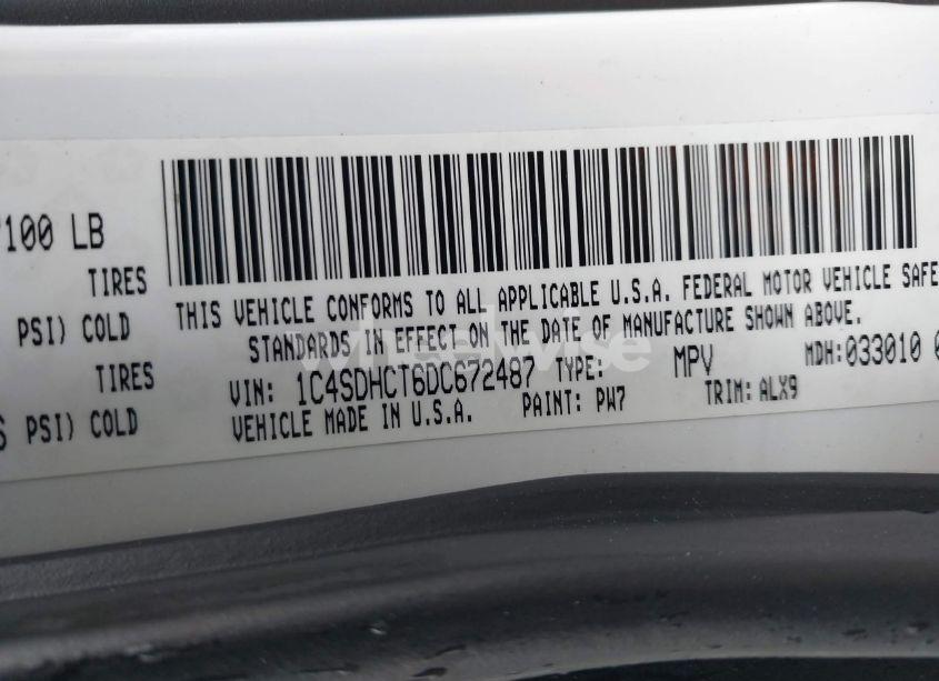 Photo 9 of 2013 Dodge Durango R/T (VIN 1C4SDHCT6DC672487)