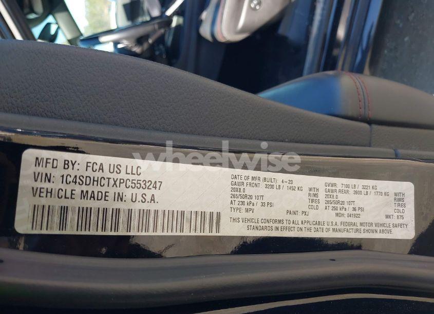 Photo 9 of 2023 Dodge Durango R/T PLUS RWD (VIN 1C4SDHCTXPC553247)