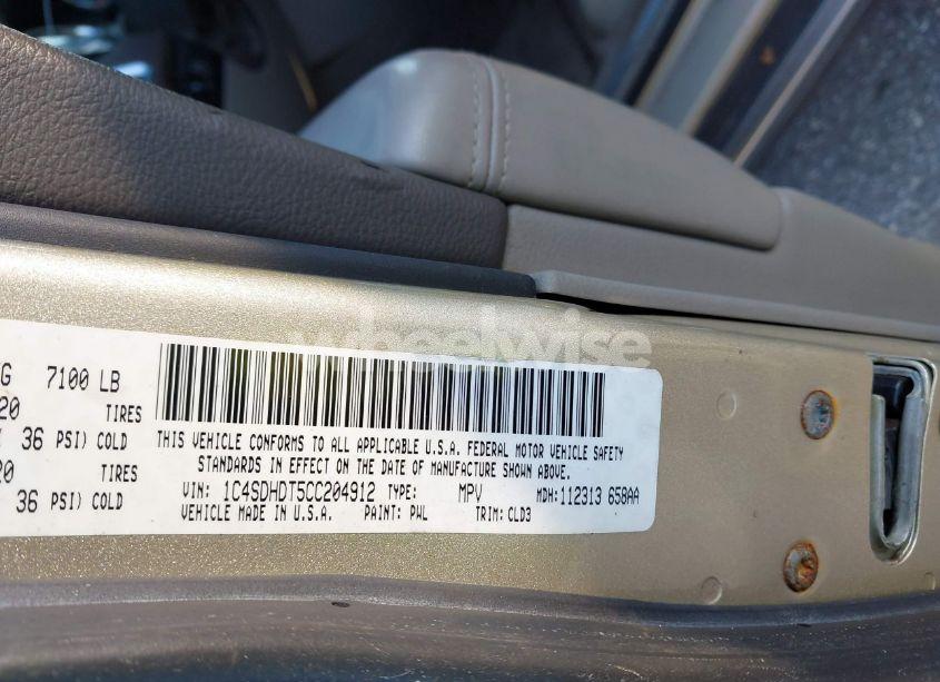 Photo 9 of 2012 Dodge Durango (VIN 1C4SDHDT5CC204912)