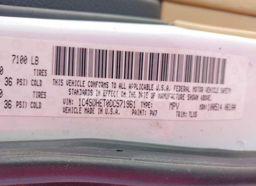 Photo 9 of 2013 Dodge Durango CITADEL (VIN 1C4SDHET0DC571961)
