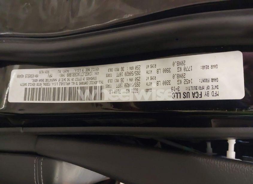 Photo 9 of 2019 Dodge Durango R/T AWD (VIN 1C4SDJCT1KC691808)