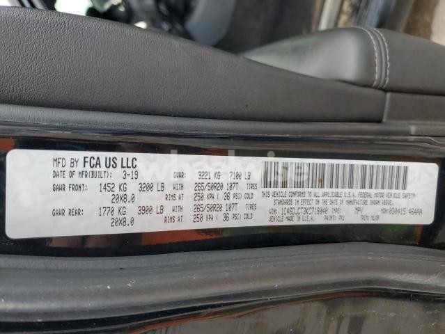 Photo 8 of 2019 DODGE DURANGO R/T (VIN 1C4SDJCT3KC718040)