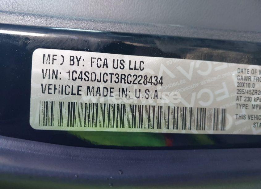 Photo 9 of 2024 Dodge Durango R/T PREMIUM AWD (VIN 1C4SDJCT3RC228434)