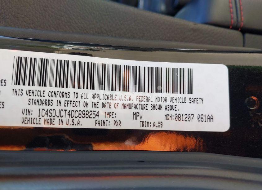 Photo 9 of 2013 Dodge Durango R/T (VIN 1C4SDJCT4DC698254)