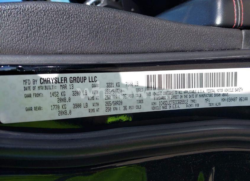 Photo 9 of 2013 Dodge Durango R/T (VIN 1C4SDJCT5DC665912)