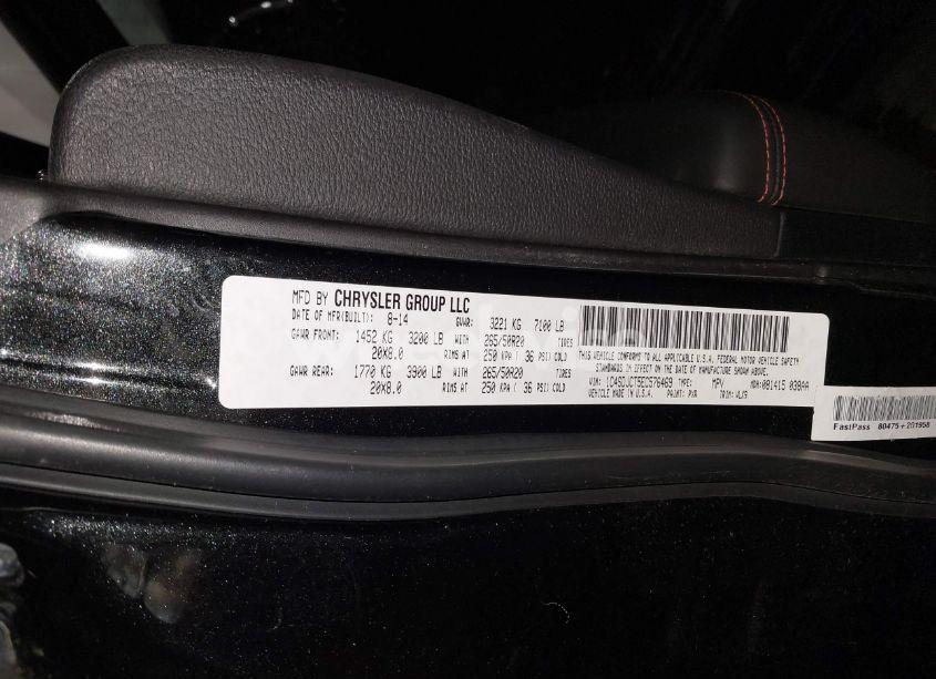 Photo 9 of 2014 Dodge Durango R/T (VIN 1C4SDJCT5EC576469)