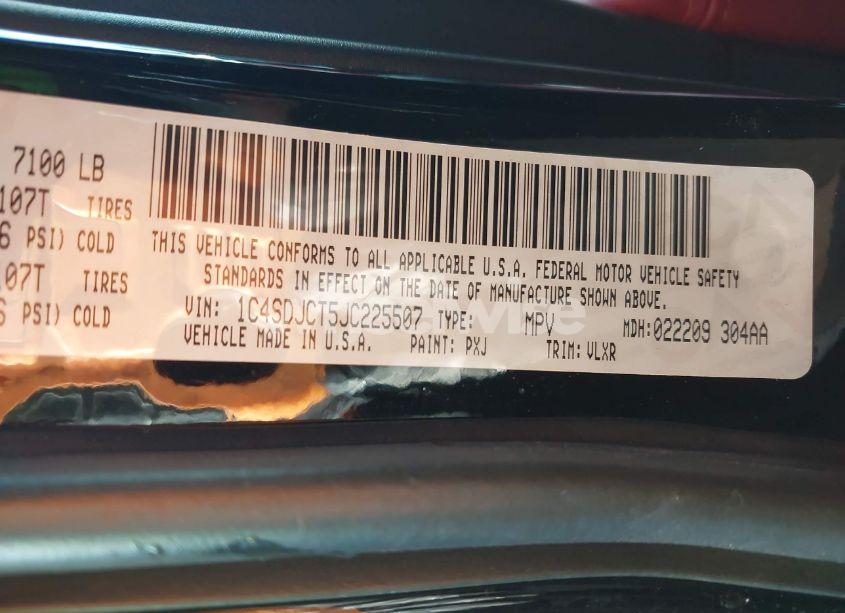 Photo 9 of 2018 Dodge Durango R/T AWD (VIN 1C4SDJCT5JC225507)