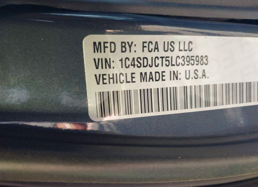 Photo 9 of 2020 Dodge Durango R/T AWD (VIN 1C4SDJCT5LC395983)