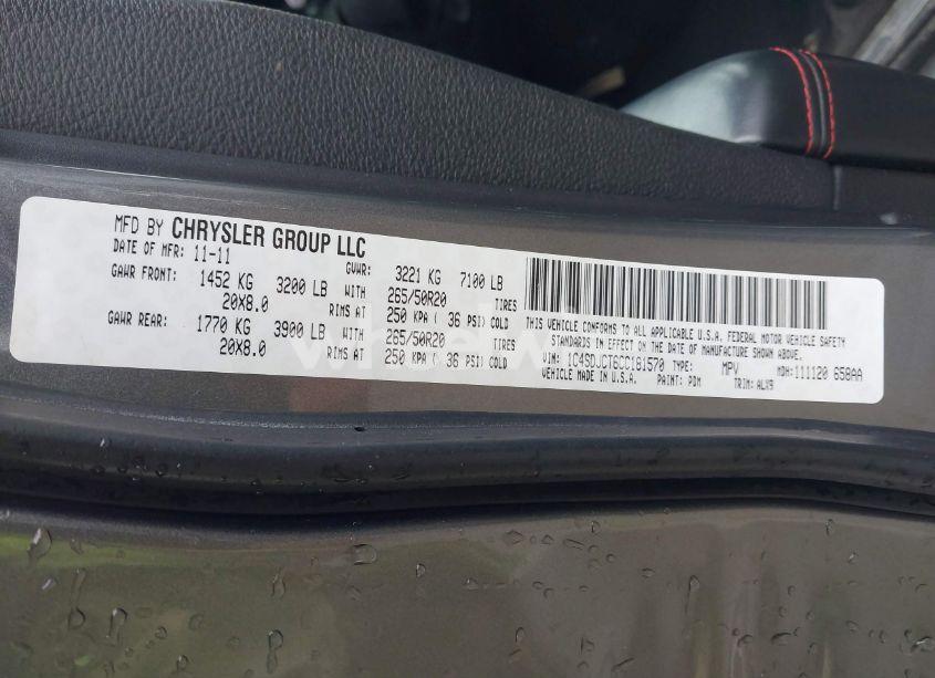 Photo 9 of 2012 Dodge Durango R/T (VIN 1C4SDJCT6CC181570)