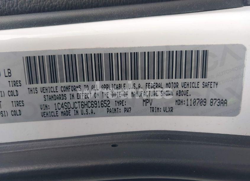 Photo 9 of 2017 Dodge Durango R/T AWD (VIN 1C4SDJCT6HC691652)