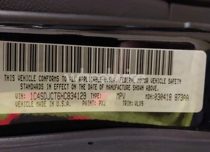 Photo 9 of 2017 Dodge Durango R/T AWD (VIN 1C4SDJCT6HC834129)