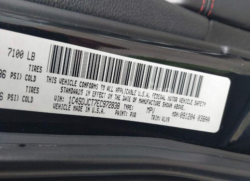 Photo 9 of 2014 Dodge Durango R/T (VIN 1C4SDJCT7EC972838)