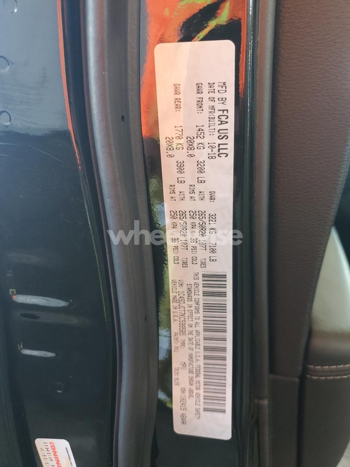 Photo 13 of 2019 DODGE DURANGO R/T (VIN 1C4SDJCT7KC599585)