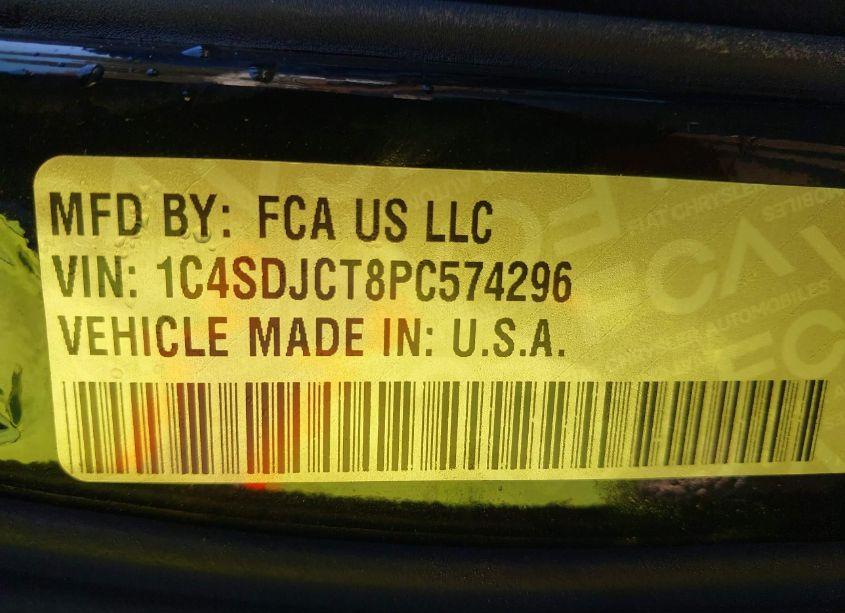 Photo 9 of 2023 Dodge Durango R/T PLUS AWD (VIN 1C4SDJCT8PC574296)