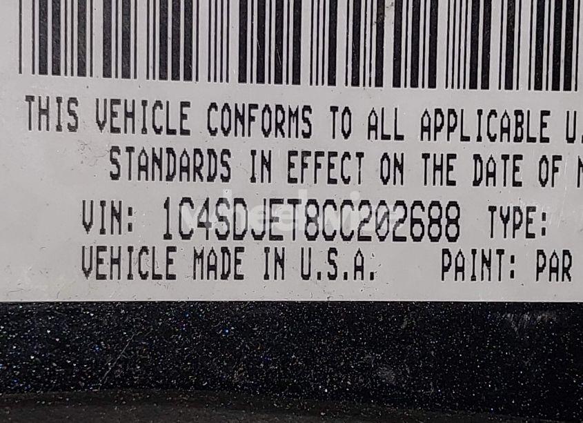 Photo 9 of 2012 Dodge Durango CITADEL (VIN 1C4SDJET8CC202688)