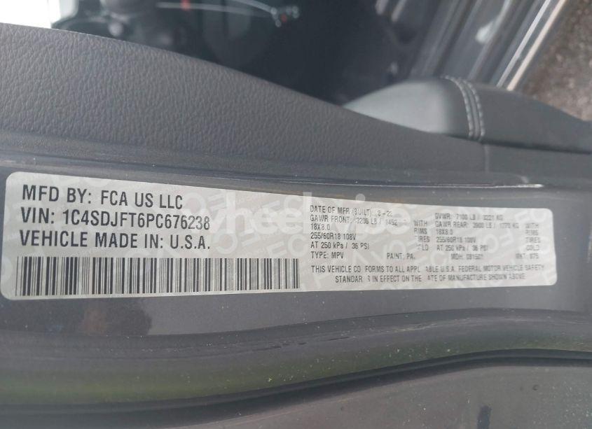 Photo 9 of 2023 Dodge Durango PURSUIT AWD (VIN 1C4SDJFT6PC676238)