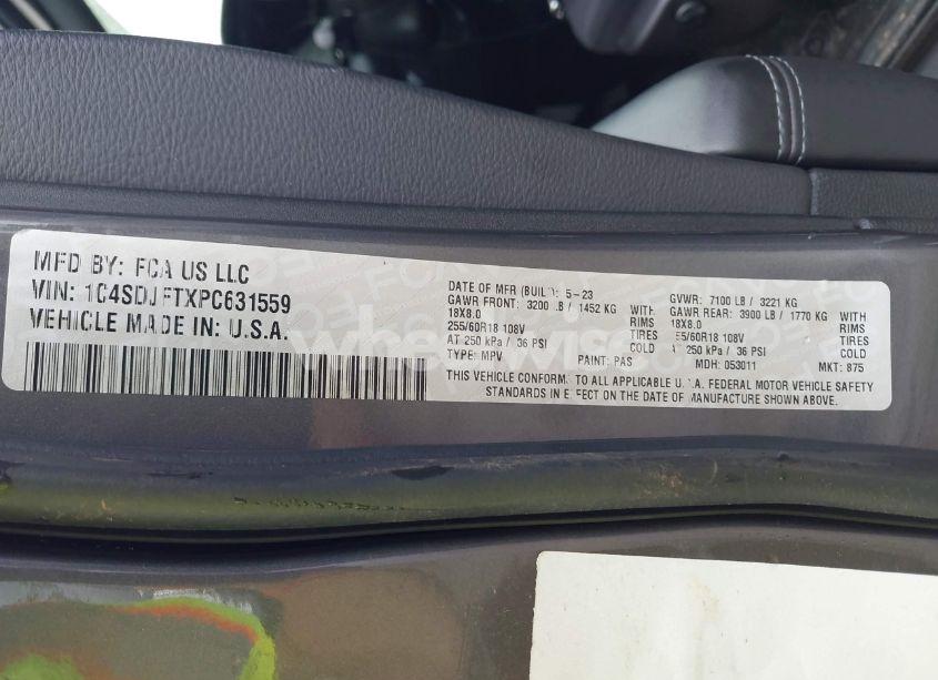 Photo 9 of 2023 Dodge Durango PURSUIT AWD (VIN 1C4SDJFTXPC631559)