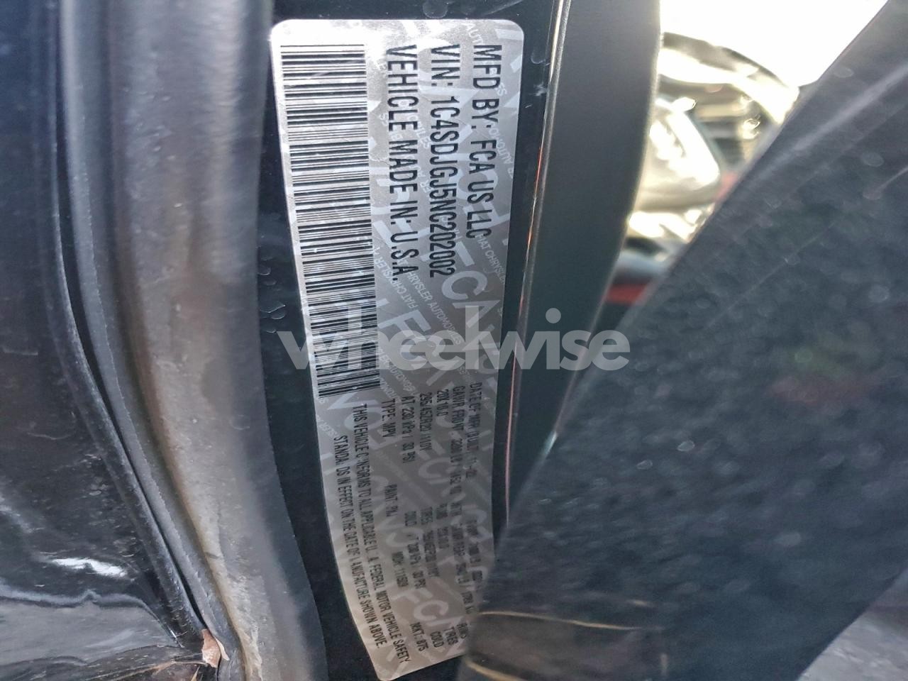 Photo 13 of 2022 DODGE DURANGO SRT 392 (VIN 1C4SDJGJ5NC202002)