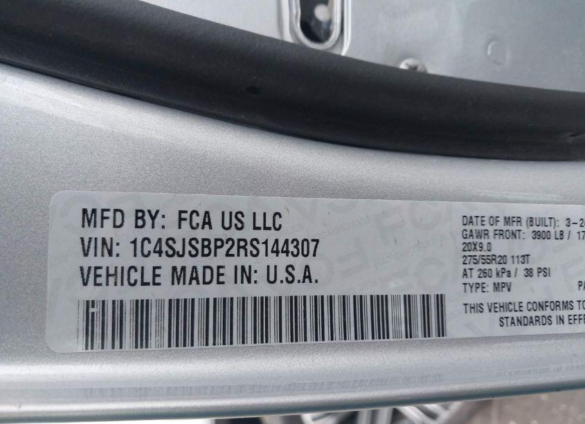 Photo 9 of 2024 Jeep Wagoneer L SERIES II 4X4 (VIN 1C4SJSBP2RS144307)