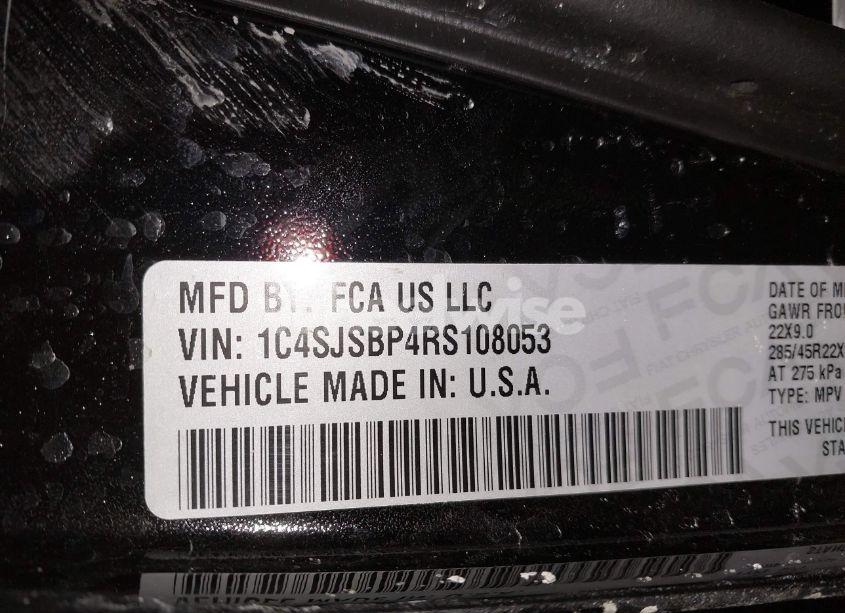 Photo 9 of 2024 Jeep Wagoneer L SERIES II CARBIDE 4X4 (VIN 1C4SJSBP4RS108053)